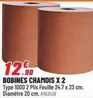 Brico Pro Bobines chamois x 2 offre