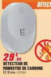Brico Pro Détecteur de monoxyde de carbone offre