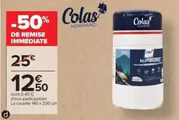 Carrefour Drive Colas - la couette 140 x 200 cm offre