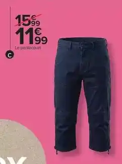 Carrefour Drive Pantacourt femme offre