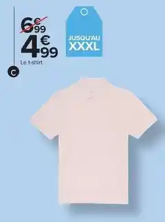 Carrefour Drive T-shirt uni homme offre