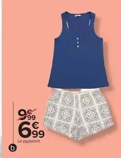 Carrefour Drive Pyjashort femme offre