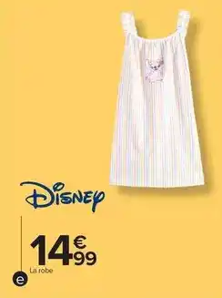 Carrefour Drive Disney - robe fille offre