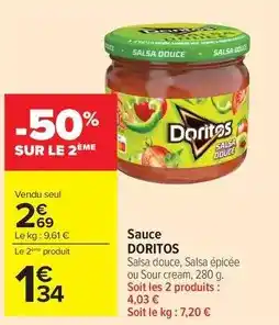 Carrefour Drive Doritos - sauce offre
