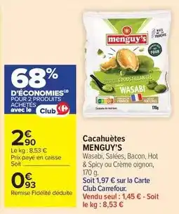 Carrefour Drive Menguy's - cacahuètes offre