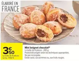 Carrefour Drive Mini beignet chocolat offre