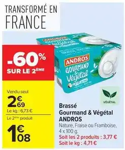 Carrefour Drive Andros - brassé gourmand & végétal offre