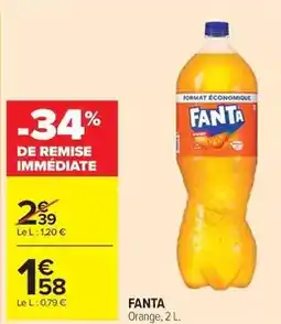 Carrefour Drive Fanta - orange offre