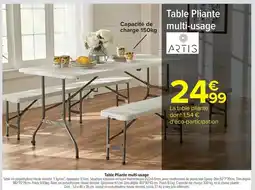 Carrefour Drive Artis - table pliante multi-usage offre