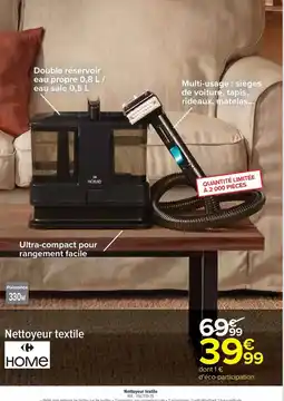 Carrefour Drive Facile - nettoyeur textile offre