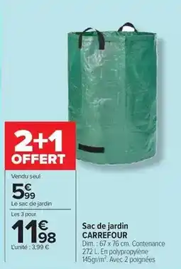 Carrefour Carrefour - sac de jardin offre