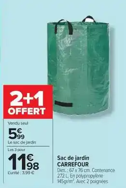 Carrefour - sac de jardin