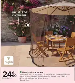 Carrefour Hyba - moustiqueire de parasol offre