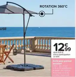Carrefour Dim - roll-out parasol excentré offre