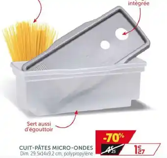 Gifi Cuit-pâtes micro-ondes offre