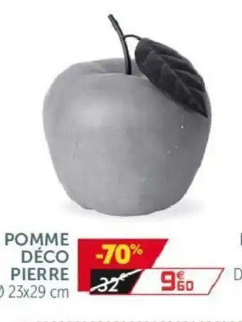 Gifi Pomme déco pierre offre
