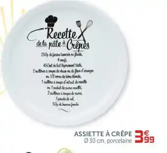 Gifi Assiette à crêpe offre