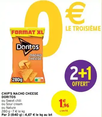 Intermarché Chip's nacho cheese doritos offre
