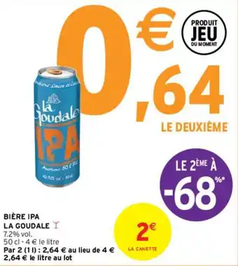 Intermarché Bière ipa la goudale offre