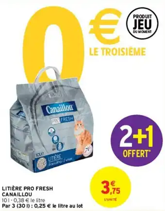 Intermarché Litière pro fresh canaillou offre
