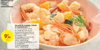 Intermarché Salade de gambas, surimi et mandarines offre