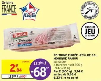 Intermarché Poitrine fumée offre