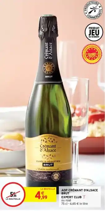 Intermarché AOP crémant d'alsace brut offre