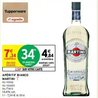 Intermarché Apéritif bianco martini offre