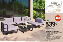 E.Leclerc Brico SALON BAS 6 PIECES MODULABLE offre