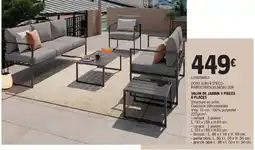 E.Leclerc Brico SALON DE JARDIN 5 PIECES 6 PLACES offre