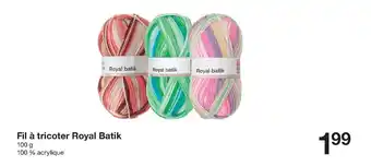 Zeeman Fil à tricoter royal batik offre