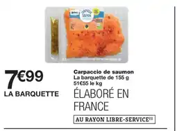 Monoprix Carpaccio de saumon offre