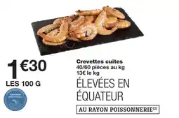 Monoprix Crevettes cuites offre