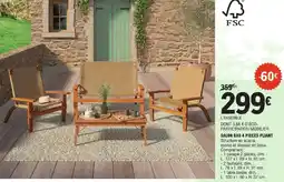 E.Leclerc Brico SALON BAS 4 PIECES PLIANT offre