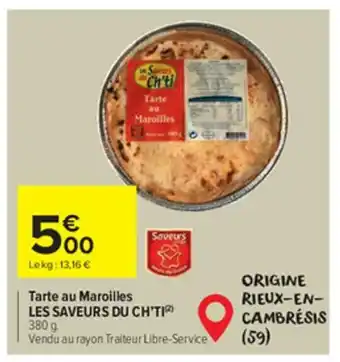 Tarte au maroilles LES SAVEURS DU CH'TI
