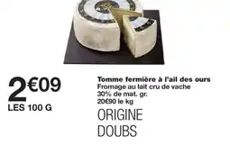 Monoprix Tomme fermière à l'ail des ours offre