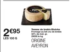 Monoprix Tomme de brebis Elutcha offre