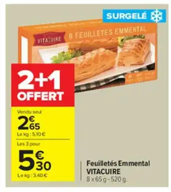 Carrefour Market Feuilletés emmental VITACUIRE offre