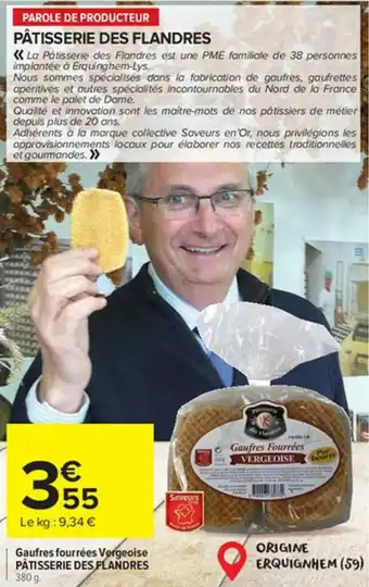 Gaufres fourrées vergeoise