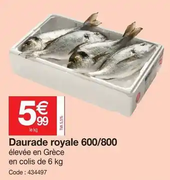 Promocash Daurade royale 600/800 offre