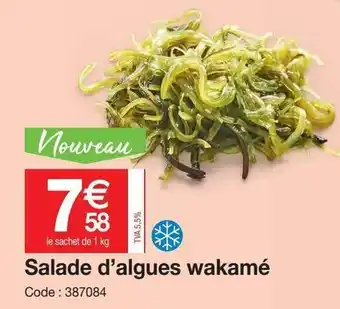 Promocash Salade d'algues wakamé offre
