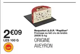 Monoprix PAPILLON Roquefort A.O.P offre