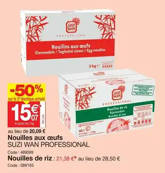 Promocash Nouilles aux œufs offre