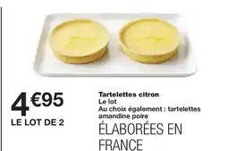 Monoprix Tartelettes citron offre