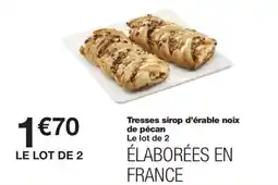 Monoprix Tresses sirop d'érable noix de pécan offre