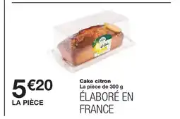 Monoprix Cake citron offre