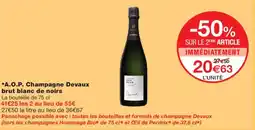 Monoprix A.O.P. Champagne Devaux brut blanc de noirs offre