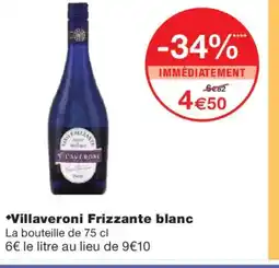 Monoprix VILLAVERONI Frizzante blanc offre