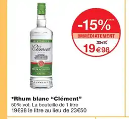 Monoprix CLÉMENT Rhum blanc offre