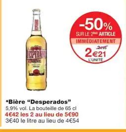 Monoprix DESPERADOS Bière offre